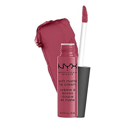 Picture of NYX PROFESSIONAL MAKEUP Soft Matte Lip Cream, Lightweight Liquid Lipstick - Sao Paulo (Bubblegum Pink)