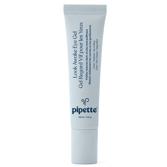 Picture of Pipette Look Awake Eye Gel - Eye Roller for Puffiness, Wrinkles, Dark Circles under Eye Treatment for Women, Unique Peptide Formula with Moisturizing Squalane, Hypoallergenic, 0.5 fl oz