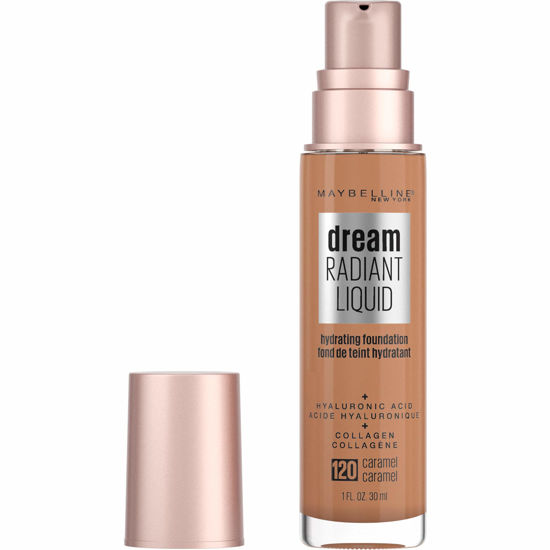 Picture of Maybelline Dream Radiant Liquid Medium Coverage Hydrating Makeup, Lightweight Liquid Foundation, Caramel, 1 Fl; Oz