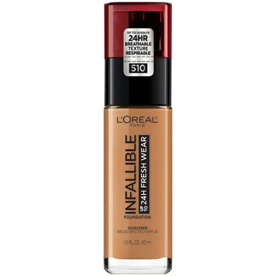 Picture of L’Oréal Paris Makeup Infallible Up to 24 Hour Fresh Wear Foundation, Hazelnut, 1 fl; Ounce