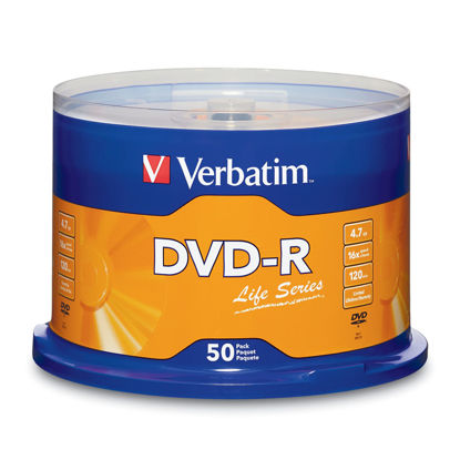 Picture of Verbatim® Life Series DVD-R Disc Spindle, Pack of 50