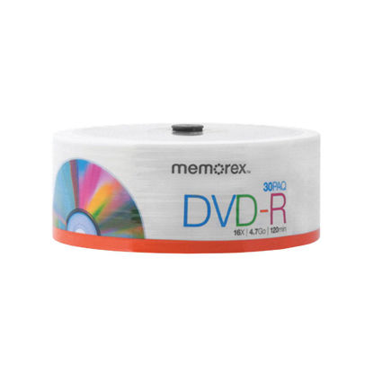 Picture of PNY Eco Friendly Memorex 4.7GB 16X DVD-R 30 Pack Spindle (32020030147)