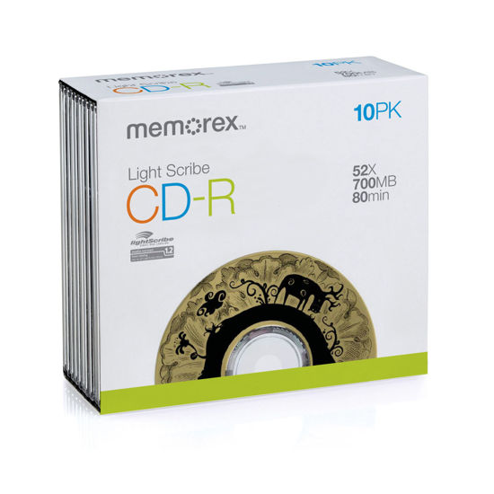 Picture of Memorex 10PK CDR 80 SLIM LIGHTSCRIBE ( 32024731 ) (Discontinued by Manufacturer)