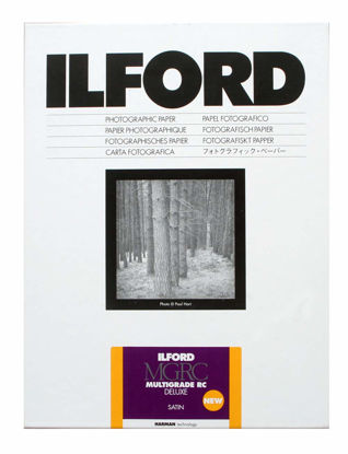 Picture of Ilford Multigrade V RC Deluxe Satin Surface Black & White Photo Paper, 3.5x5, 100 Sheets