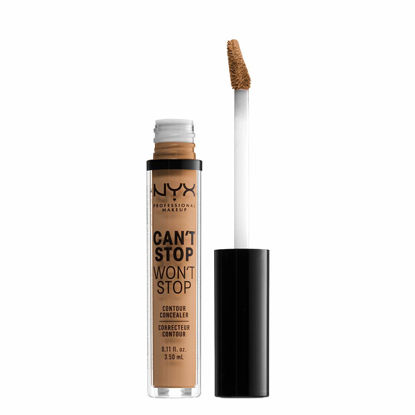 Picture of NYX PROFESSIONAL MAKEUP Can't Stop Won't Stop Contour Concealer, 24h Full Coverage Matte Finish - Golden Honey