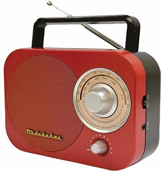 Picture of Jensen SB2000RB Portable AM/FM Radio in Red