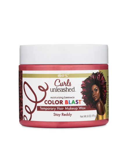 Picture of Curls Unleashed Color Blast Hair Wax, Temporary Curl Defining Wax, Stay Reddy, (6.0 oz)