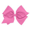 Picture of Wee Ones Girls' Classic Grosgrain Hair Bow on a WeeStay Clip with Plain Wrap, Mini King, Rose