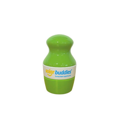 Picture of Full Green Solar Buddies Refillable Roll On Sponge Applicator For Kids, Adults, Families, Travel Size Holds 100ml Travel Friendly for Sunscreen, Suncream and Lotions (Full Green)