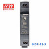 Picture of MEAN WELL HDR-15-5 Ultra Slim Step-Shape 1SU DIN Rail Power Supply, 5V 2.4A 12W