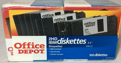 Picture of Office Depot Brand 3 1/2" Bulk Diskettes, IBM Format, 2HD, Black, Box Of 100