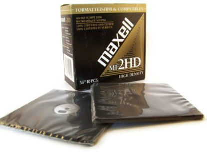 Picture of Maxell 3.5" High Density Blank Floppy Disks (2) 10 Packs MF2HD IBM and Compatibles