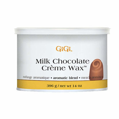 Picture of GiGi Milk Chocolate Crème Hair Removal Soft Wax with Cocoa Seed Extract for Coarse to Resistant Hair - 14 oz