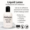 Picture of Mehron Makeup Liquid Latex | SFX Makeup | Halloween Latex Makeup | Latex Glue for Skin | Prosthetic Glue 4.5 fl oz (133 ml)(Clear)