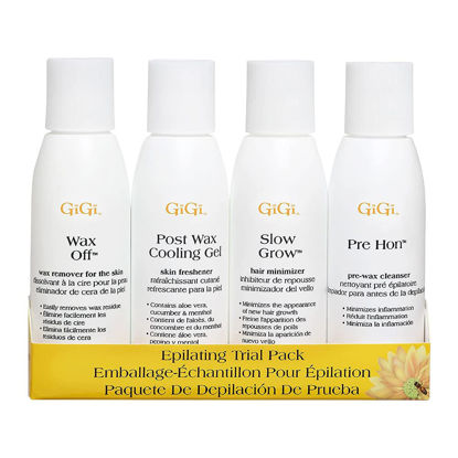 Picture of GiGi Epilating Trial Pack, Pre- and Post-Waxing Treatments, 2 oz each