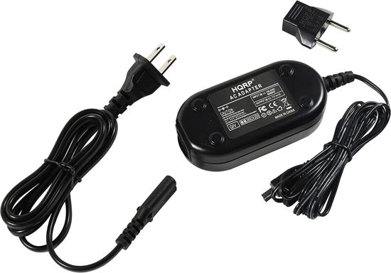 Picture of HQRP AC Adapter Charger Compatible with JVC Everio GZ-MG130 GZ-MG130U GZ-MG155 GZ-MG155U GZ-MG255 GZ-MG255U GZ-MG330 GZMG330 Digital Camcorder AP-V14U AP-V15U + Euro Plug Adapter