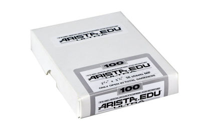 Picture of Arista EDU Ultra 100 ISO Black & White Film, 2.25x3.25, 50 Sheets