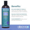 Picture of Aleavia Lavender Body Cleanse - Organic & All-Natural Prebiotic Body Wash, Scented with Pure Essential Oils - Nourish Your Skin Microbiome - 16 Oz.