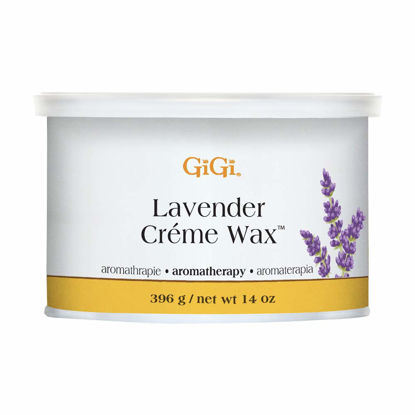 Picture of GiGi Lavender Creme Hair Removal Soft Wax, Gentle and Soothing, Extra Sensitive Skin, 14 oz, 1-pc