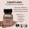 Picture of Mehron Makeup Liquid Latex | SFX Makeup | Halloween Latex Makeup | Latex Glue for Skin | Prosthetic Glue 1 fl oz (30 ml) (Dark Flesh)