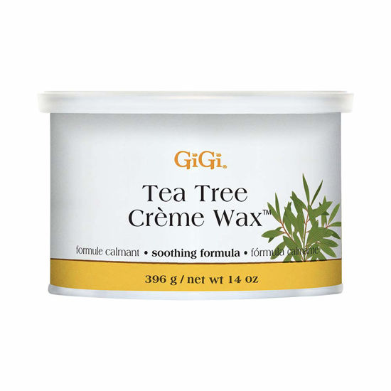 Picture of GiGi Tea Tree Creme Hair Removal Soft Wax with Soothing Formula, 14 oz