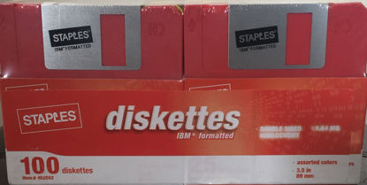 Picture of STAPLES 100 Pack Brand Floppy Disks (Diskettes)