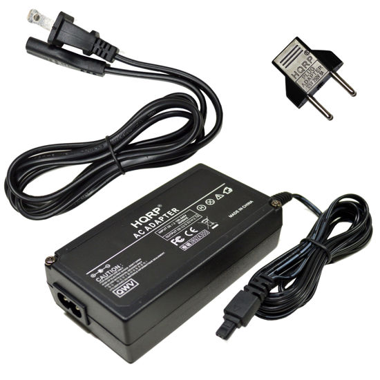 Picture of HQRP AC Adapter Compatible with Canon CA-560 ZR50MC ZR45MC ZR40 ZR30MC ZR10 ZR20 ZR25MC ZR30MC, Optura 100MC 200MC Pi Camcorder, PowerShot G1 G2 G3 G5 G6 Digital Camera Charger