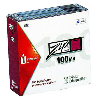 Picture of Intl Canada Only 3-Pack Zip 100MB Mac Cartridge Clamshell