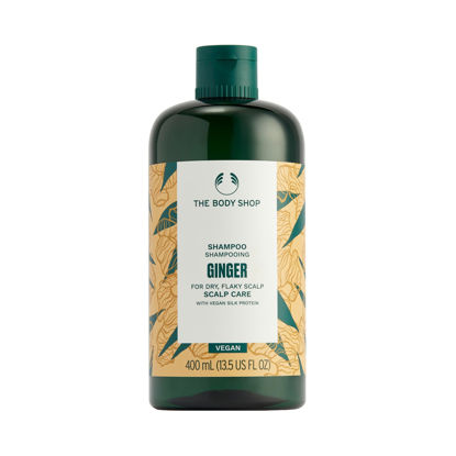 Picture of The Body Shop Ginger Scalp Care Shampoo - For Dry, Flaky Scalps - With Vegan Silk Protein - 400ml