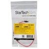 Picture of StarTech.com 18in SATA to Left Angle SATA Serial ATA Cable - F/F (SATA18LA1), Red