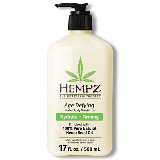 Picture of HEMPZ Body Lotion Age Defying - Vanilla & Musk Daily Moisturizing Cream, Shea Butter Body Moisturizer - Skin Care Products, Hemp Seed Oil - Large