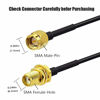 Picture of CORONIR 33ft WiFi Antenna Extension Cable SMA Extension Cable SMA Male to SMA Female RF Connector Adapter for Wireless LAN Router Bridge & Cellular Antenna Wireless Network Card Security IP Camera