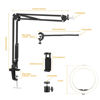 Picture of Wisamic Overhead Camera Mount with Ring Light for Desk Video Recording with Stand and Phone Holder 6inch