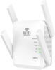 Picture of WiFi Range Extender, 1200Mbps Wireless Signal Booster, Dual Band 2.4G and 5G Repeater, 4 Antennas 360° Full Coverage up to 9880sq.ft and 45 Devices, Extend WiFi Signal to Smart Home & Alexa Devices