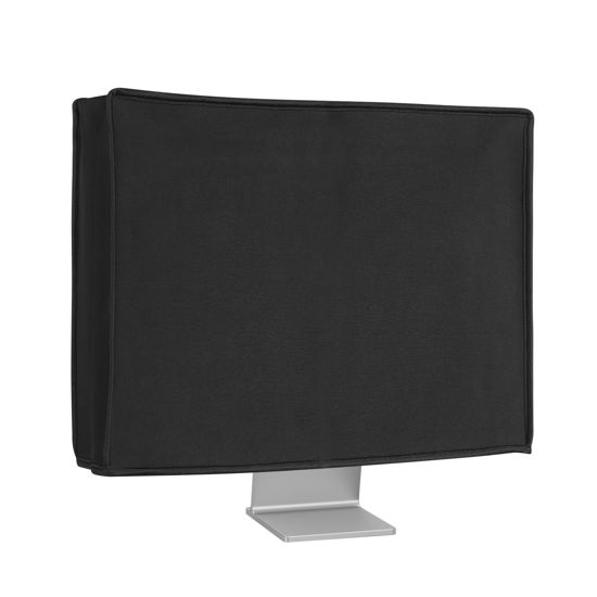 Picture of kwmobile Dust Cover for 20-22" monitor - Neoprene Monitor Display Protector Computer Screen Case - Black