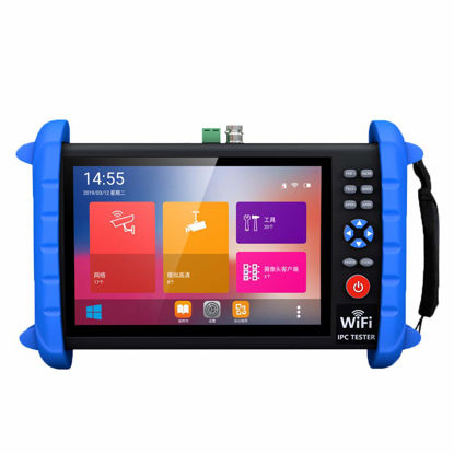 Picture of Portable 7 Inch CCTV Tester-Support up to 6K IP Camera Test- AHD, TVI, CVI & CVBS Analog Camera Test-RJ45 Cable TDR Tester with PoE/IP Discovery/HDMI in & Out/Built in WiFi/PTZ