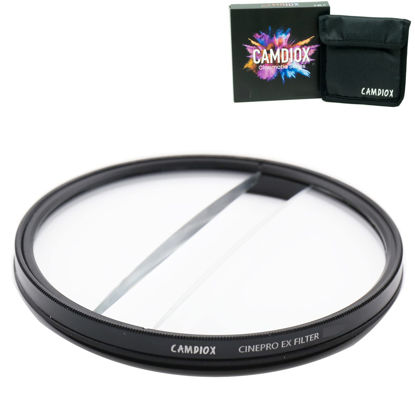 Picture of Camdiox Cinepro EX Middle Split Center Field Diopter Optical Glass Prism Filter - Cinematic Special Effect Blurring with rotatable Ring for DSLR mirrorless Video Camera (77mm)