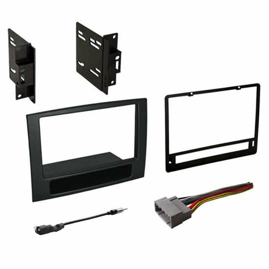 Picture of American International Double DIN Dash Kit for Dodge RAM (2006-2008) Complete Kit with Aftermarket Antenna Adapter and Wiring Harness (CDK651CP)