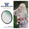 Picture of NEEWER 82mm Soft White Diffusion 1/4 Filter Mist Dreamy Cinematic Effect Filter, Ultra Slim Water Repellent Scratch Resistant 30 Layer Nano Coated HD Optical Glass for Video/Vlog/Portrait Photography