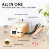 Picture of Subay Professional Nail Drill Machine for Acrylic Nails, Gel Nails, 20000RPM Electric Nail File Kit for Nail Salon Supplies, Electric Nail Filer Manicure Pedicure Tools for Professionals and Beginners