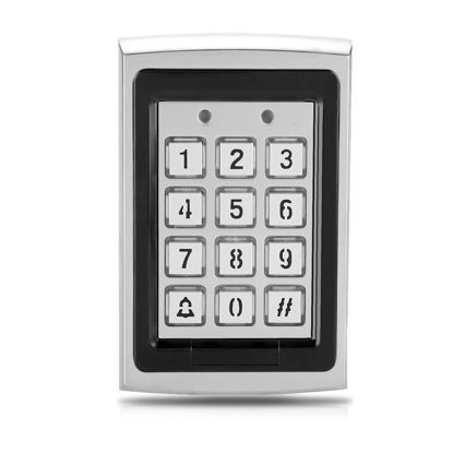 Picture of RFID 125KHz Standalone Access Control with Blue Backlit Keypad Support 1000 Users (Silver)