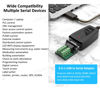 Picture of DTech USB to Serial Adapter RS485 RS422 R232 (3 in 1 Interface) Supports DC 5V with Breakout Board LED Lights for Multi-Kind Control Devices Windows 11 10 8 7 XP Mac (5ft)