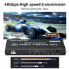 Picture of 8K HDMI 2.1 Switch 120Hz 4K 4 in 1 Out, BolAAzuL 8K@60Hz HDMI 2.1 Splitter Switcher Selector Box 4-Port with Remote 4K 120Hz 2K 144Hz, HDMI 4x1 HDR, 48Gbps, CEC, Dolby Vision, for Xbox Series X PS5