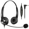 Picture of 2.5mm Phone Headset with Microphone Noise Cancelling & Volume Controls, Office Telephone Headphone Compatible with Panasonic AT&T VTech RCA Cisco SPA Cordless Landline Phones, Ultra Comfort