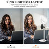 Picture of Video Conference Lighting Kit for Zoom Meeting, Desktop Ring Light with Stand for Laptop/Computer/Monitor/Webcam/iPhone, Selfie Circle Light for Zoom Calls/Online Virtual Meeting/Office Video Calls