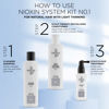 Picture of Nioxin System Kit 1, Hair Strengthening & Thickening Treatment, Treats & Hydrates Sensitive or Dry Scalp, For Natural Hair with Light Thinning, Trial Size (1 Month Supply)