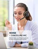 Picture of Mpow HC6 USB Headset with Microphone, Comfort-fit Office Computer Headphone, On-Ear 3.5mm Jack Call Center Headset for Cell Phone, 270 Degree Boom Mic, in-line Control with Mute for Skype, Webinar