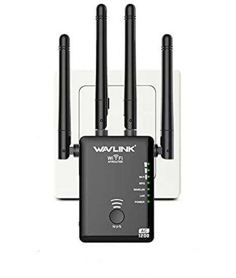 Picture of WiFi Range Extender, 5GHz & 2.4GHz Dual Band 1200Mbps WiFi Repeater Wireless Signal Booster, 360 Degree Full Coverage WiFi Signal Amplifier