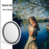 Picture of 72mm Black Pro Mist 1/4 Filter，GREEN.L Diffusion Dream Cinematic Effect Filter for Camera Lens