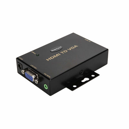 Picture of JideTech HDMI to VGA Converter with 3.5mm Audio Supports 1080P for PC Laptop Display Computer Mac Projector